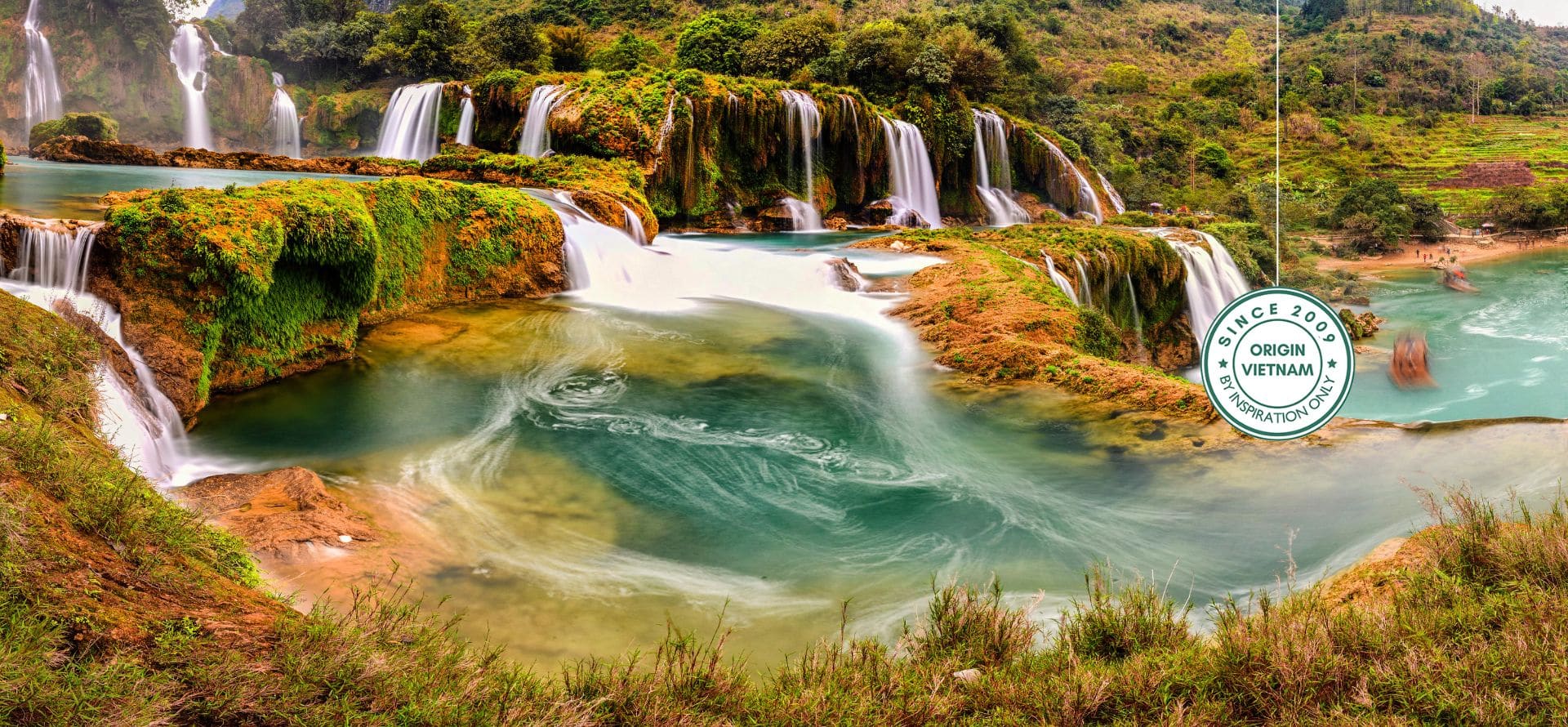 Ban Gioc Waterfall tours showcasing Vietnam’s largest waterfall