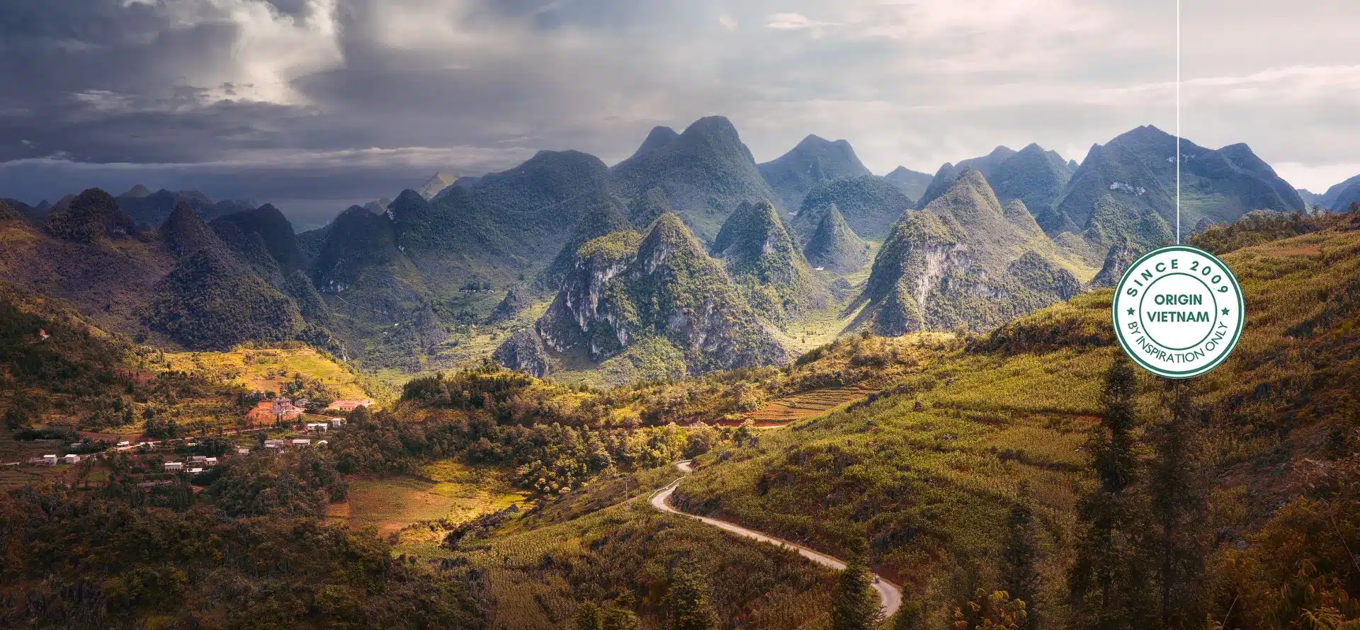 Dong Van Karst Plateau Tours. The panoramic view of the UNESCO Global Geopark in Ha Giang