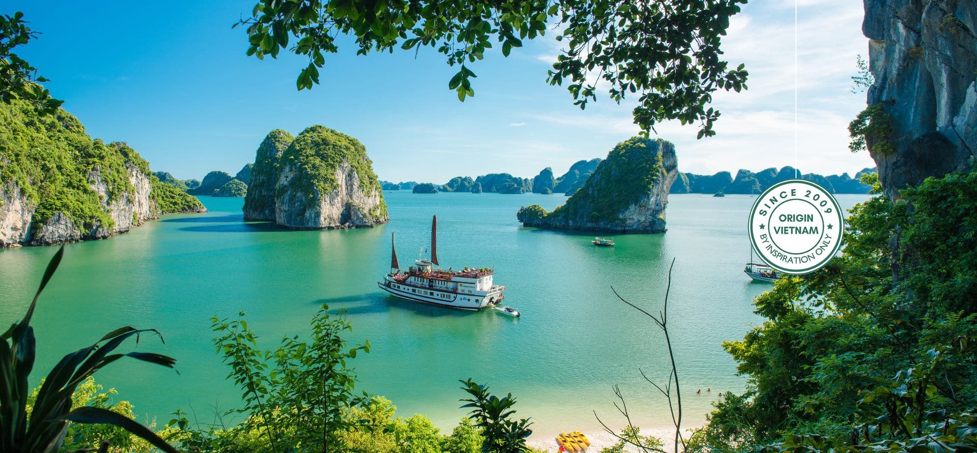 Halong Bay tours showcasing limestone islands and coastal scenery